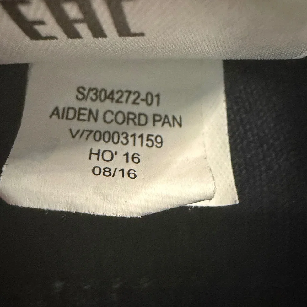 Banana Republic Aiden Corduroy Pants Mens 32x36 Navy Blue Slim Fit 304272-01